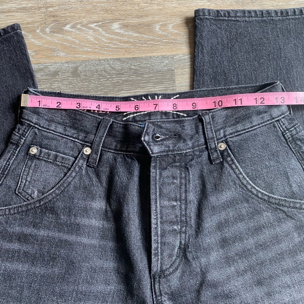 AG Daily Blue Wide Leg Barrel Jeans Mantra Black Jeans - Picture 8 of 13